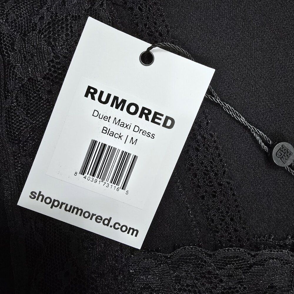 NWT REVOLVE RUMORED - Size M Duet Dress Maxi In black $158 - Picture 9 of 10